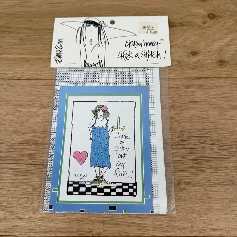 Twisted Threads Emerson Listen Honey Cross Stitch Chart Come on Baby Light NEW